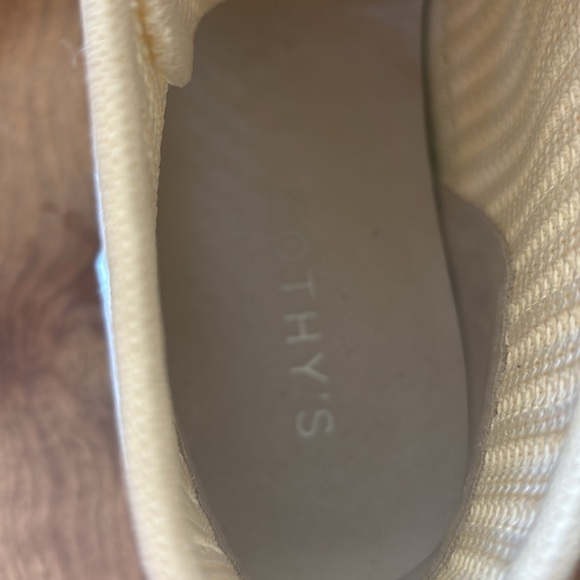 New Rothy’s Women's Cream High-Top Sneakers Size 12 - Picture 5 of 5